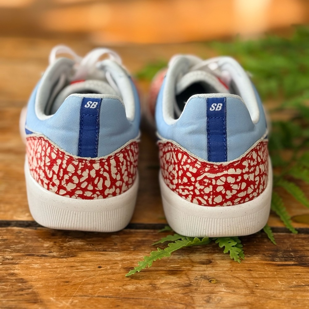 Nike Red and Light and Royal Blue Sneakers - Picture 5 of 8